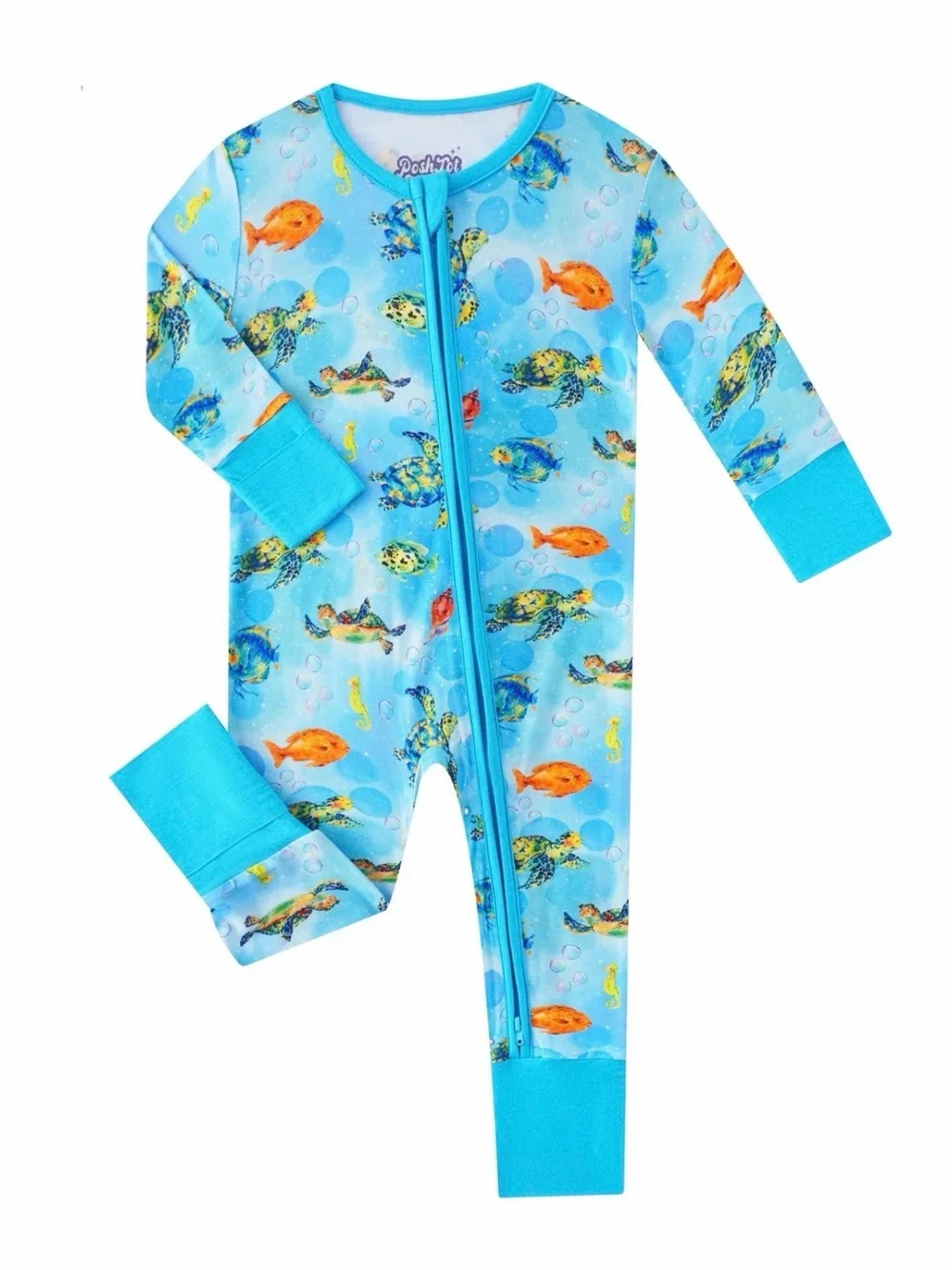Posh Tot Baby Bamboo Zipper Romper Bundle 12-18M